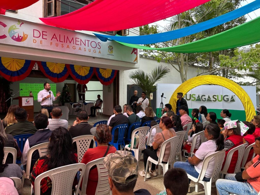 Imagen tomada de la inauguración Banco de Alimentos de Fusagasuga